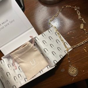 Uncommon James medallion paperclip necklace